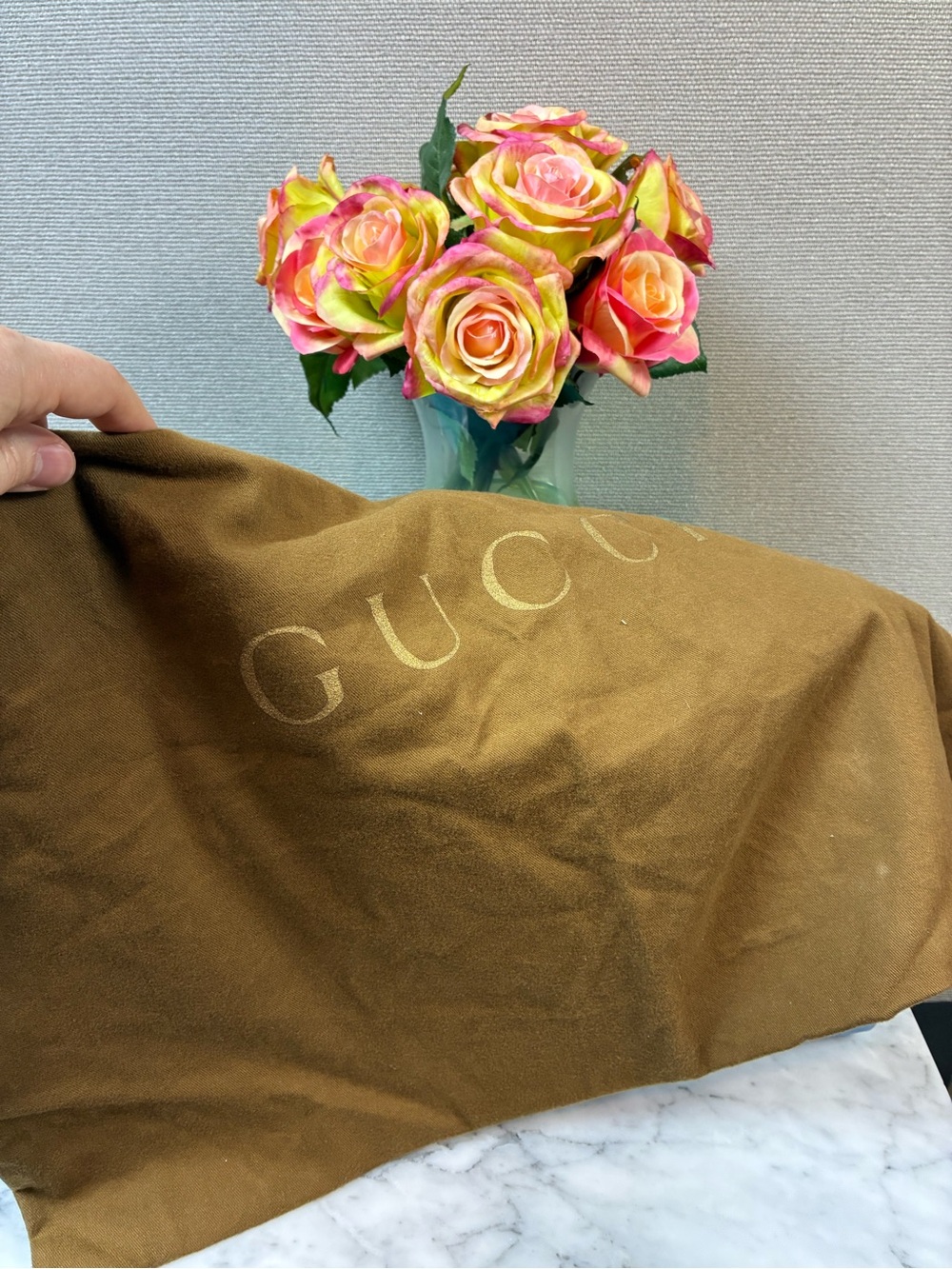 Gucci Guccissima Blue Leather Joy Boston Bag - Authentic & Pristine Condition - Picture 15 of 16